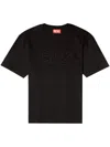 Diesel 't-boxt-od' Black Crewneck T-shirt With D Logo On The Front In Black