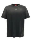 Diesel T-adjust Cotton T-shirt In Black
