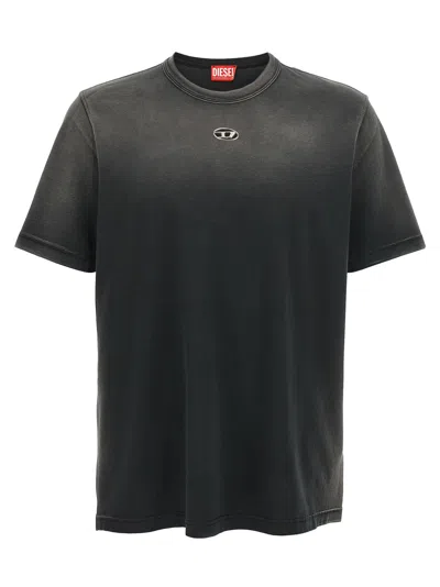 Diesel T-adjust-t1 T-shirt Black In 黑色