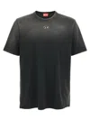 Diesel T-adjust Cotton T-shirt In Black