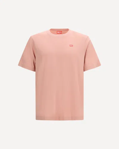 Diesel Men T-adjust-v10 T-shirt In Pink