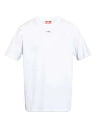 Diesel T-adjust-v6 T-shirt With Logo In White