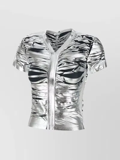 DIESEL "T-AI" V-NECK SLIM FIT T-SHIRT