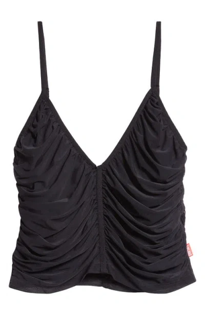 Diesel ® T-aiky Ruched Tulle Camisole In Deep/black