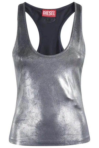 Diesel T-ama Tank Top In E Silver