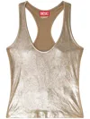 Diesel Vestido Midi - Dorado In 金色