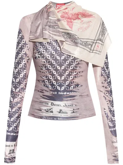 Diesel T-anda T-shirt In Pink