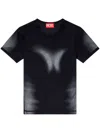 Diesel ' T-anessa' T-shirt In Schwarz