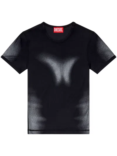 Diesel ' T-anessa' T-shirt In Black