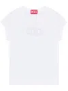 Diesel T-angie T-shirt In Stretch Cotton In White