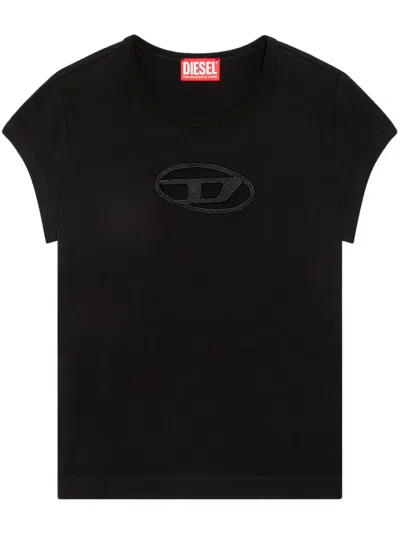 DIESEL T-ANGIE CUT-OUT LOGO T-SHIRT