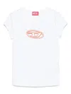 Diesel T-shirt With Logo Plate In White