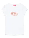 Diesel T-angie Cut-out T-shirt In White