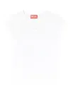 Diesel T-angie Logo-embroidery T-shirt In White