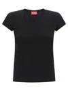 Diesel T-angie-od T-shirt Black In Black