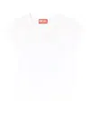 Diesel T-angie Logo-embroidery T-shirt In White