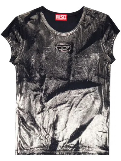 Diesel T-angie-p1 T-shirt In Black