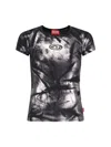 Diesel T-angie-p1 T-shirt In Black