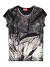 Diesel T-angie-p1 T-shirt In Black