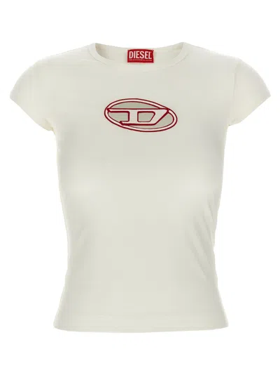 Diesel T-angie T-shirt White In Neutral