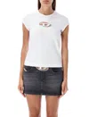 Diesel T-buxt Crop T-shirt In White