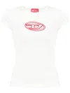 Diesel White Cotton Blend T-shirt