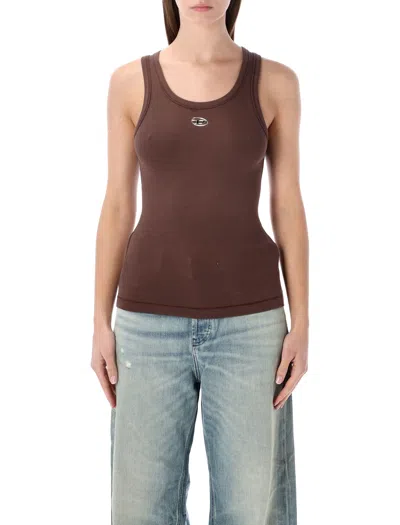 Diesel T-anki-od Tank Top In Brown