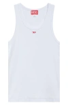 Diesel T-anky-d Ribbed Tank Top In White