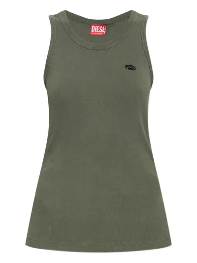 Diesel T-ankydesi Ribbed Tank Top In Green