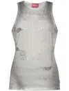 Diesel T-anny Tank Top In Grey