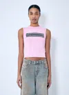 Diesel Zippered Sleeveless Vest In Pink