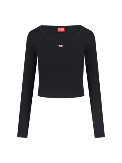 DIESEL 'T-BALLET-D' CROP TOP