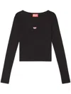 Diesel Black T-ballet-d Long Sleeve T-shirt In Black