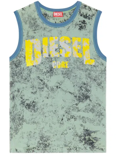 Diesel T-bisco-r1 Tank Top In Blue