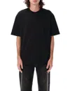 Diesel T-boggy-megoval-d T-shirt With Tonal And Contrasting Logo Embroidery In Black