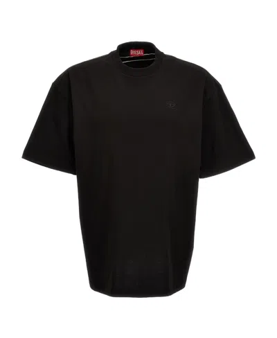 DIESEL DIESEL OVAL D STRAIGHT HEM CREWNECK T-SHIRT
