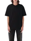 Diesel T-boggy-megoval-d T-shirt With Tonal And Contrasting Logo Embroidery In Black
