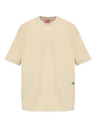 Diesel T-boggy-t2 Eagle-print T-shirt In Neutral