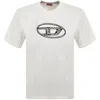 Diesel T Box Q22 Relaxed Fit T Shirt White In White