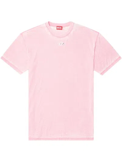 Diesel T-box T-pak T-shirt In Pink