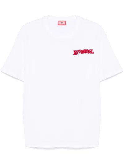 Diesel T-box T-shirt In 白色