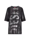 Diesel 't-boxt-bisc' Printed T-shirt In Black  