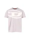 Diesel T-shirt With Bleached Oval D Logo