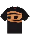 Diesel Men T-boxt-bleach T-shirt With Print In Black
