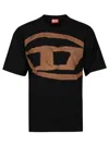 Diesel Men T-boxt-bleach T-shirt With Print In Xx Black