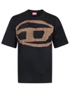 Diesel Men T-boxt-bleach T-shirt With Print In Black