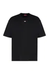 Diesel T-boxt-d Cotton Crew-neck T-shirt In Black