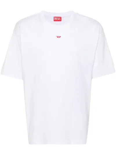 Diesel T-boxt-d Cotton T-shirt In White