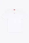 Diesel T-uncutie Stretch-cotton T-shirt In Bianco