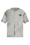 Diesel T-boxt-dev Logo Printed T-shirt In Dn